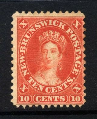 Brunswick Sg 17 10 Cents Red Cat £65 Mng Chalon Head For Having No