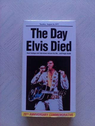 Elvis: " The Day Elvis Died " Vhs - 1997