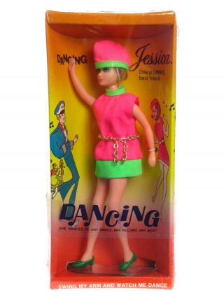 Vintage 1970 Topper Dawn Doll Dancing Jessica Mod Nrfb Factory