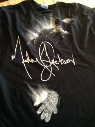 Michael Jackson Concert T Shirt 2009 Aeg Live Mens Xl Black