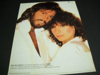 Barry Gibb Abd Barbra Streisand Are Fools.  1981 Promo Poster Ad
