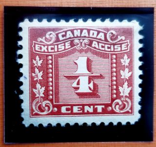 Canada Revenue Excise Tax Red 1/4 Cent Mnh Og