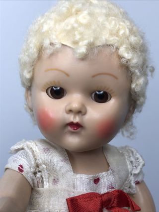 7” Vintage Vogue Ginny Doll Strung Caracul Wig 39 Tiny Miss Series 1952 A 3