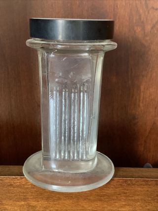 Antique Microscope Slide Holder/dryer With Cap