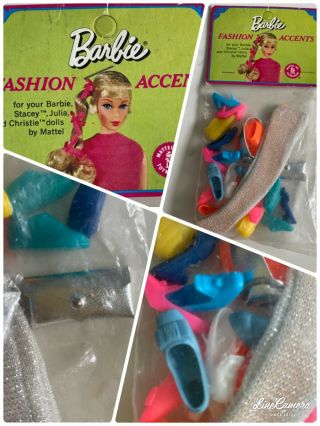 Rare Vtg 1969 Mattel Barbie Fashion Accents Sears Still In Pack -