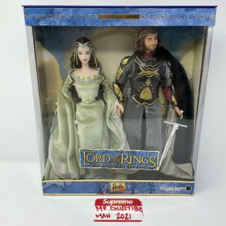 Lord Of The Rings Return Of The King Arwen & Aragorn Barbie/ken Dolls 2003