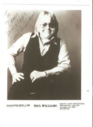 Vintage Photograph Of Paul Williams - Signed