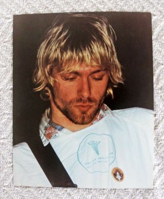 Kurt Cobain / Nirvana Undated Color Photo