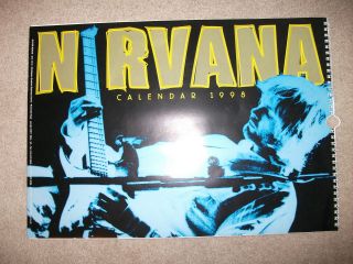 Nirvana 1998 Tour Calendar,  12 Pg.  Lg.  Photos. ,  Kirt Cobian: By Oliver Books