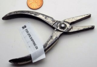 Antique Schullhorn Usa 4” Unique Speciality Pliers Vg Cond Jeweler Watchmaker