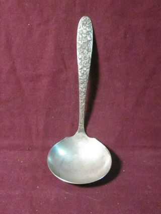 Silverplate National Silver Co.  Narcissus Ladle 6 " No/ Reverse
