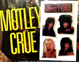 Motley Crue - 1984 Official Shout At The Devil Puffy Stickers