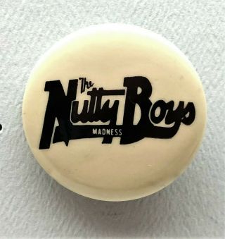 Madness The Nutty Boys Promotional Pin Stiff Records 1981 Ska Pinback Button