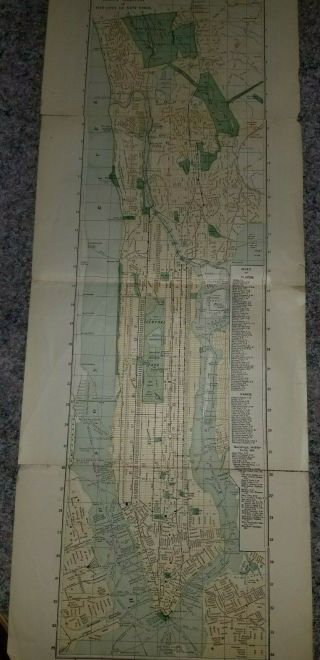 1907 Map Of York City & Manhattan Borough - Matthews - Northrup Co.