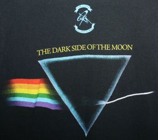Pink Floyd Dark Side Of The Moon Prism Album Cover Black Small T - Shirt Authentic