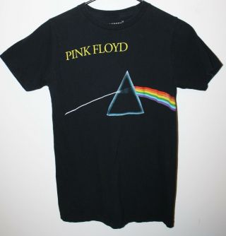 Pink Floyd Dark Side of the Moon Prism Album Cover Black small T - shirt Authentic 2