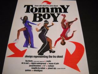 Tommy Boy Promo Poster Ad Big Blunts Planet Rap De La Soul Digital Underground