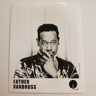 Luther Vandross Vintage Promo Band Photo B&w Press Kit