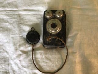 Antique Wall Phone For Repair Or Parts