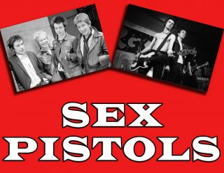 2 X Sex Pistols Classic Photo Posters Sid Vicious Johnny Rotten Similar To A2