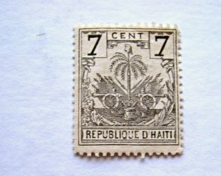 Haiti 1893 7c Grey,  Fine Mlh.  Lot 258