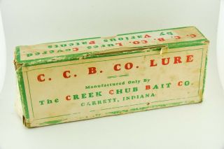 Vintage Creek Chub Over Size Antique Fishing Lure Empty Box Rs5