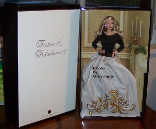Bfc Festive And Fabulous Barbie Doll Nrfb Mattel Gold Label K7970