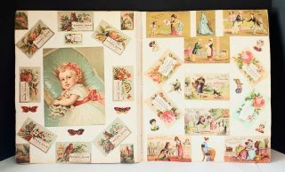 Antique Victorian Scrapbook Pages Die Cuts,  Santa,  Trade Cards,  Soaps,  Dogs,