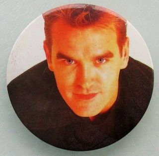 Morrissey Large Vintage Metal Pin Badge From 1990 