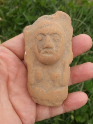 Pre Columbian Stone Figure Head And Torso Authentic