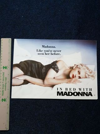 " In Bed With Madonna - Truth Or Dare " Uk Press Release Leaflet: Promo/rare