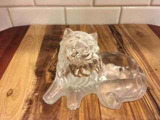 Vintage Bleikristall 24 Lead Crystal Cat/paperweight Germany