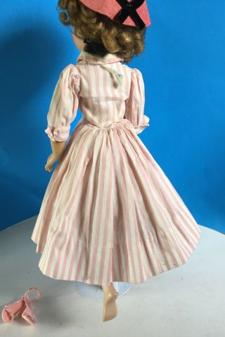 MA Cissy Doll 1956 Tagged Iconic Candy Striped Dress 3