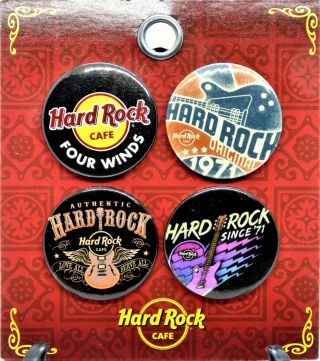 Hard Rock Cafe Four Winds Casino Limited Edition 4 Pin Set 1