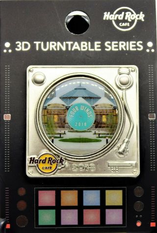 Hard Rock Cafe Four Winds Casino Limited Edition 2018 3d Turntable Series Pin