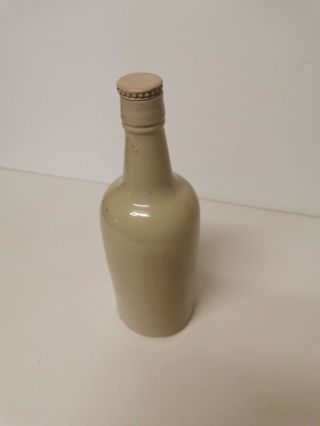 Antique Glazed Stoneware Bottle With Srew Top (retor/old)
