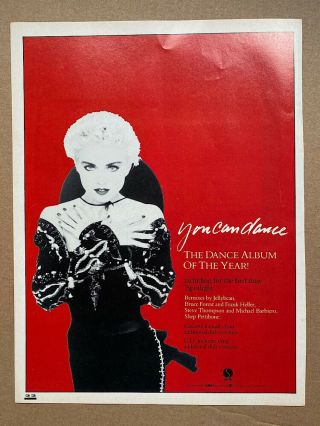 Madonna You Can Dance Memorabilia Music Press Advert From 1987 - (appro