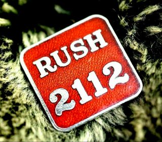 Rush - 2112 Vintage Made In Uk - Red Enamel Pin Badge