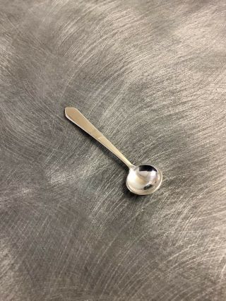 Small Dainty Solid Silver Salt Spoon Circa 1920