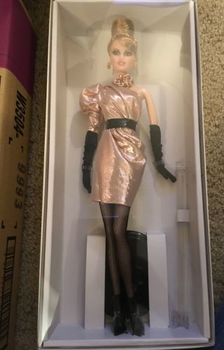 Nrfb Rush Of Rose Gold Barbie With Shipper.  Platinum Label