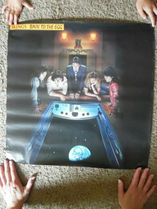 Wings Back To The Egg Poster 23 X 23 1979 Rare Paul Mccartney The Beatles