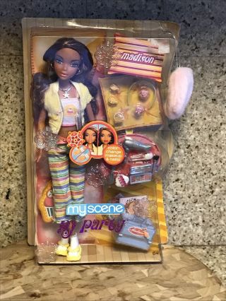 2007 Barbie My Scene Pj Party Madison / Westley Doll African American Rare