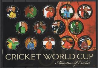 St Kitts 2011 Cricket World Cup Ms Mnh - Ref:2495