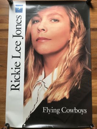 Rickie Lee Jones Flying Cowboys Rare Promo Poster 1989