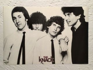 The Knack 1979 Promo Poster Get The Pink Writing My Sharona Capitol Records