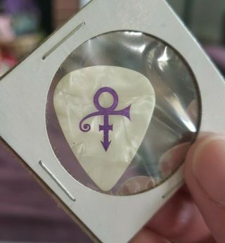 Prince 2006 3121 Concert Tour The Artist Symbol Purple On Pearl Band Guitar Pick