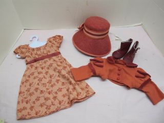 American Girl Doll Caroline Travel Outfit With Spencer Jacket And Hat Htf