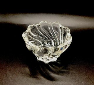 Mikasa Crystal Art Glass Peppermint Swirl 4 