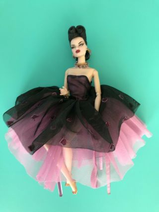 Jason Wu Fashion Royalty Doll - Raven - Haired " Mastermind " (?) In Ooak Fashion