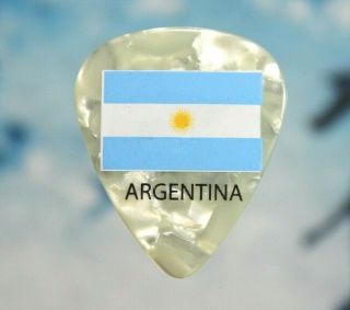 Aerosmith // Joe Perry 2011 Argentina Concert Tour Guitar Pick // White Marble
